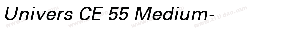 Univers CE 55 Medium字体转换